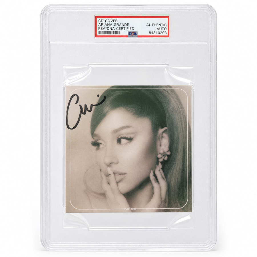 Ariana Grande Signed Positions CD Cover | Autógrafo Certificado PSA/DNA Authentic