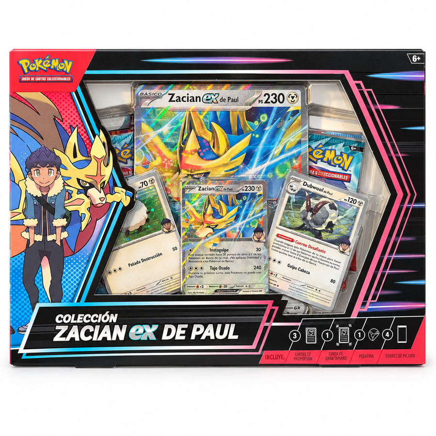 Pokémon TCG Colección Zacian ex de Paul | Español
