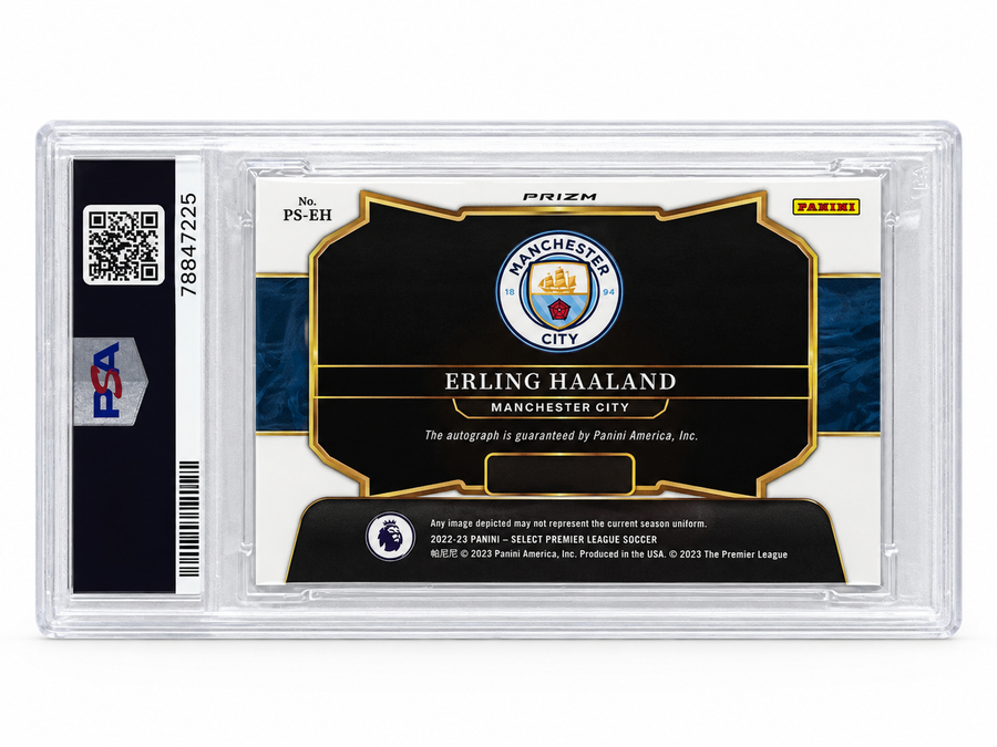 Erling Haaland 2022-23 Panini Select Pitchside Signatures Auto PSA 9 | Manchester City