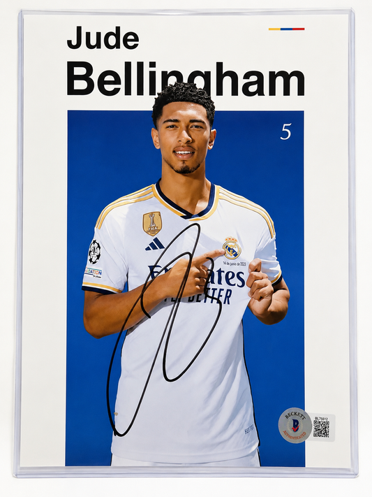 Jude Bellingham Autographed Real Madrid Foto | Beckett Witnessed COA